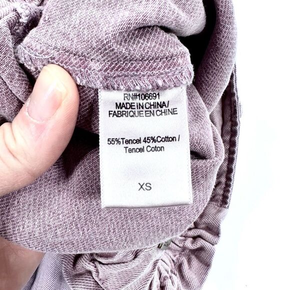 Young Fabulous and Broke lavender wide leg paper bag cropped sailor pant XS - Picture 5 of 10